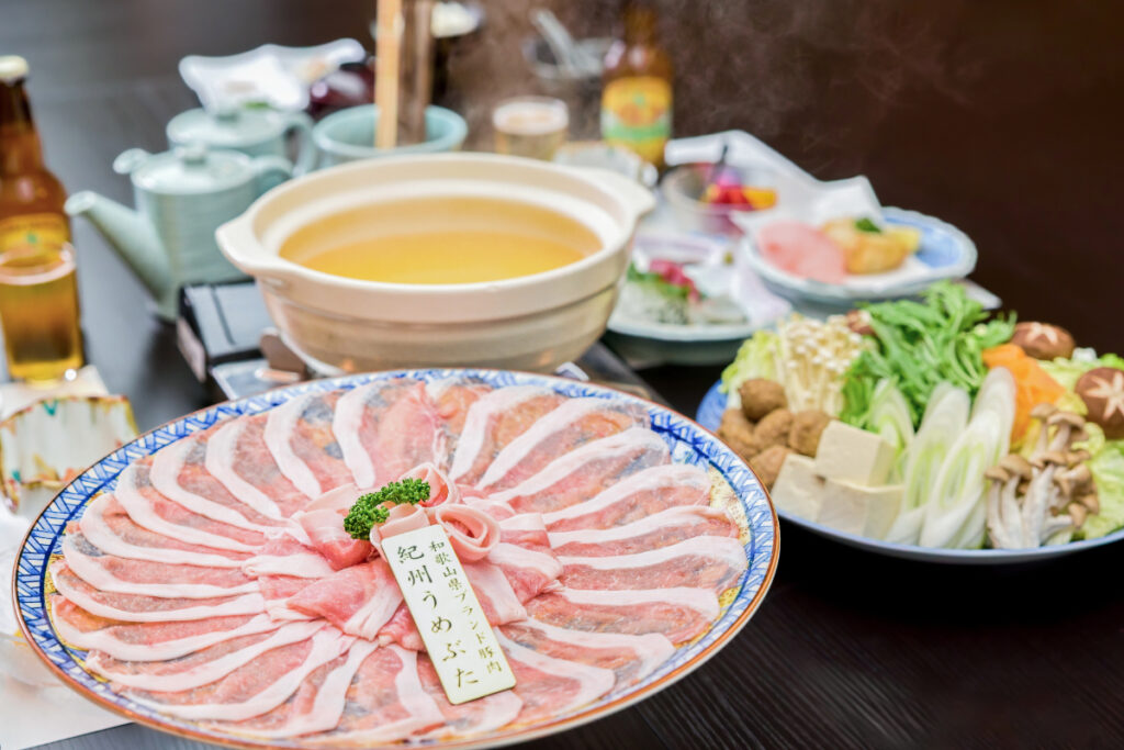 しゃぶしゃぶ会席の例